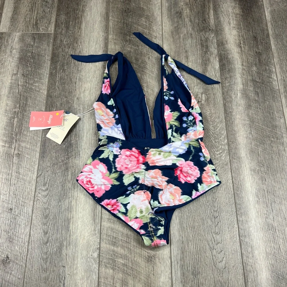 Maaji Navy Reversible One‎ Piece Swimsuit